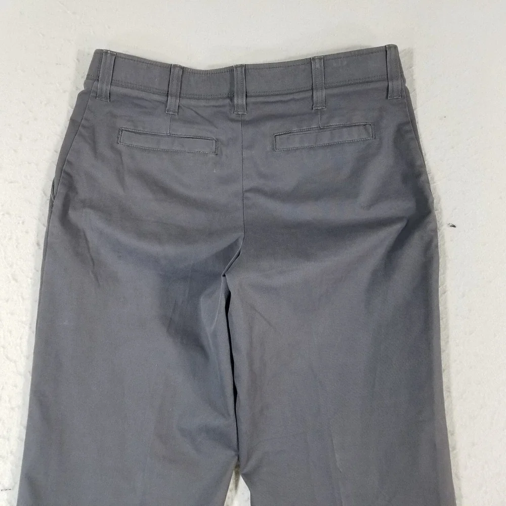Wrangler khaki chino pants men's 36x32 gray comfort waist flex stretch